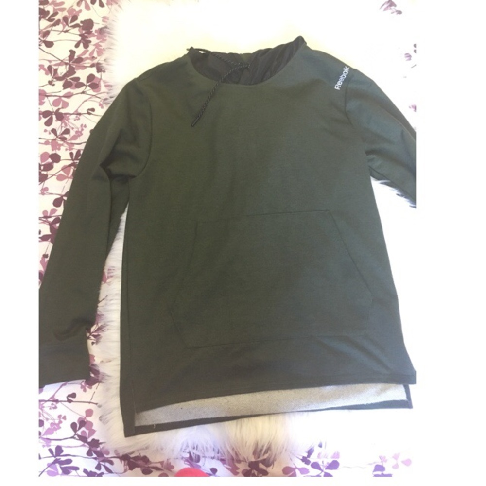 Olive green Reebok hoodie new without tags